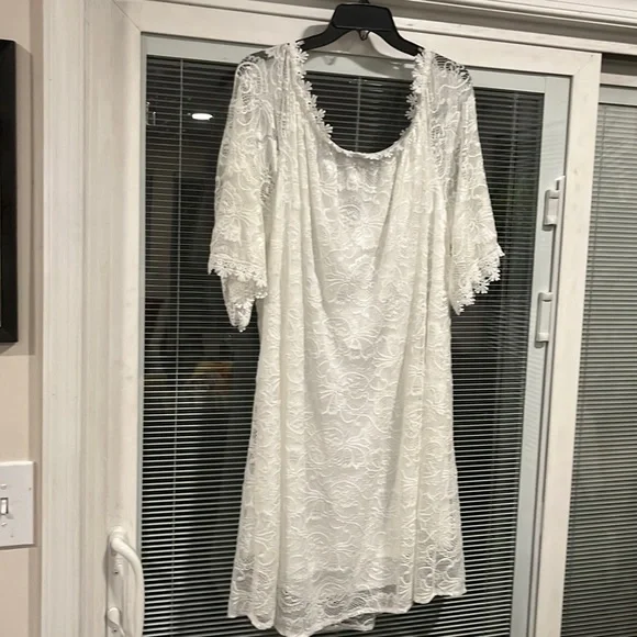 MIHOLL | Dresses | White Lace Dress Nwot Size Xxl Overlay Attached To Polyester Lining | Poshmark MIHOLL | Dresses | White Lace Dress Nwot Size Xxl Overlay Attached To Polyester Lining | Poshmark